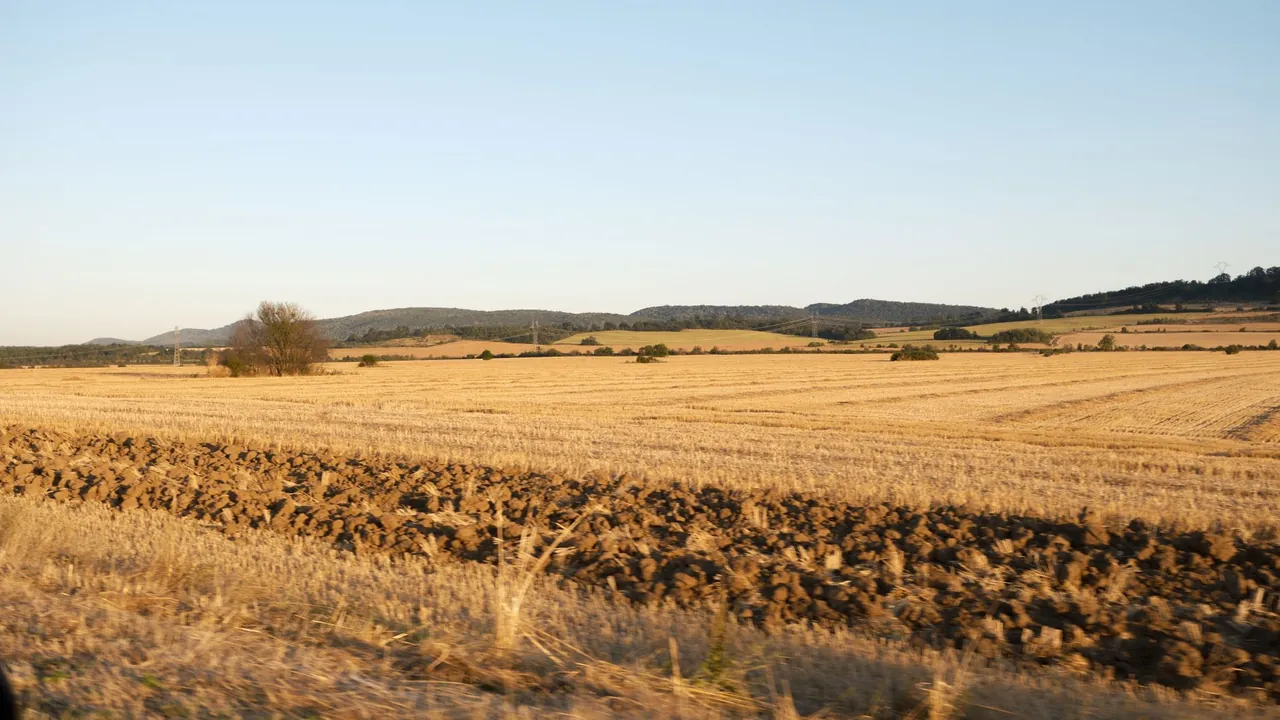 Rolling earthy hills and fields — the Earth element